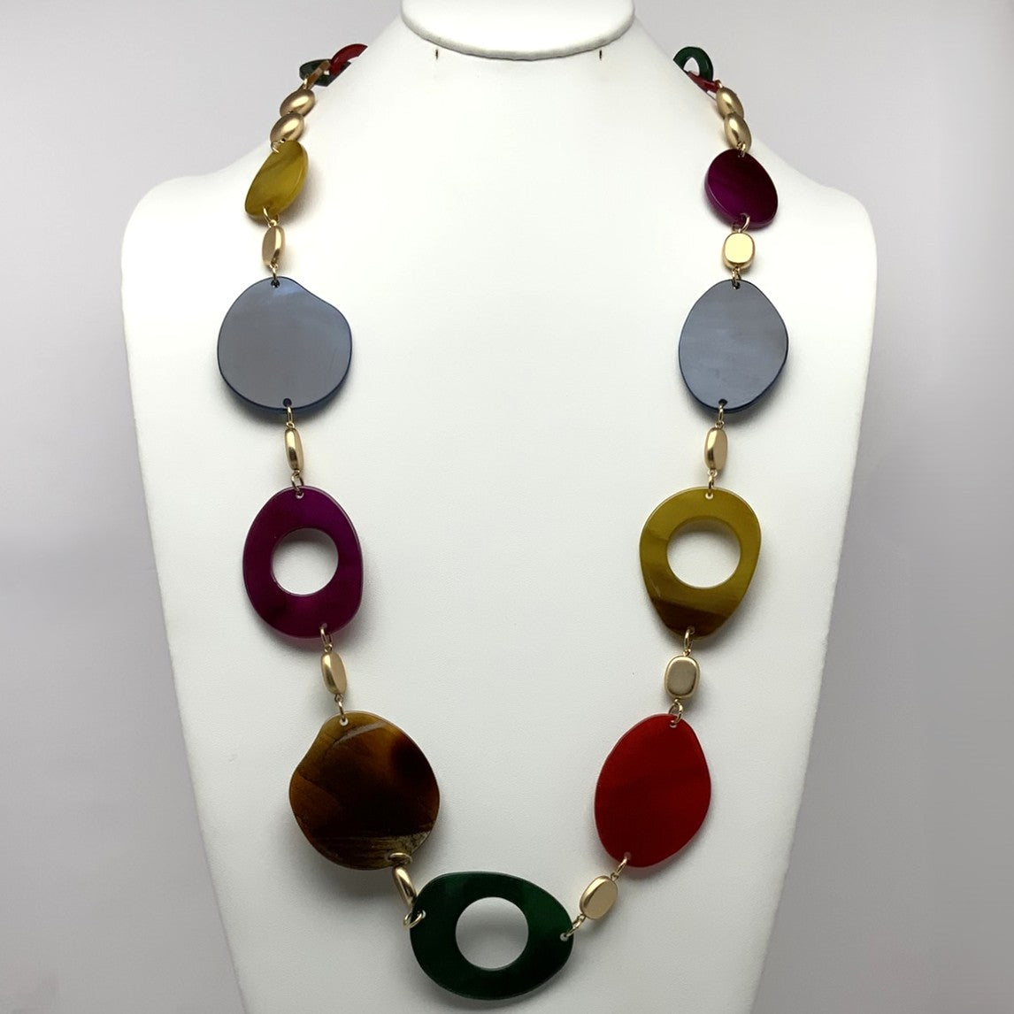 Lucite Shapes Necklace