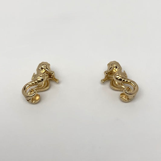 Seahorse Huggie Earrings