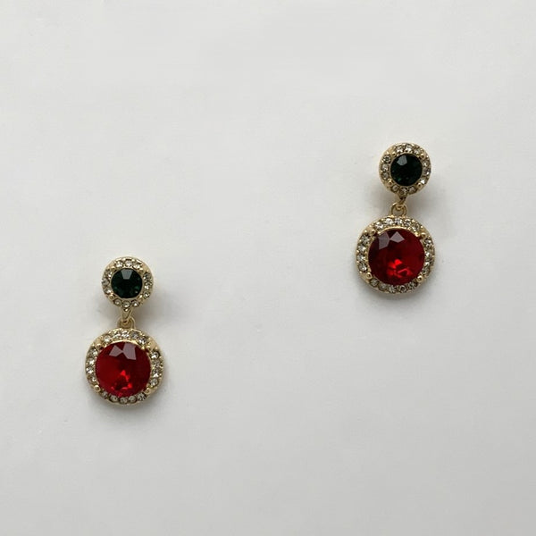X-mas Crystal Drop Earrings