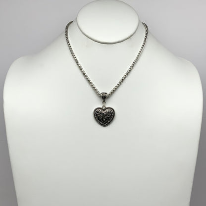 Western Heart Pendant Chain Necklace
