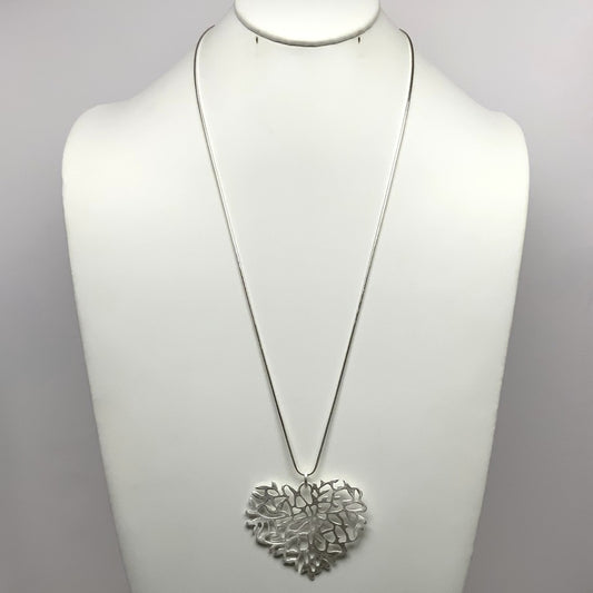 Tree Root Heart Snake Chain Necklace