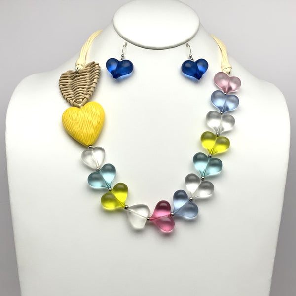 Hearts Necklace Set