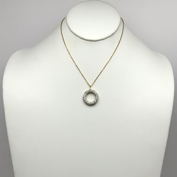 Crystalized Circle Necklace