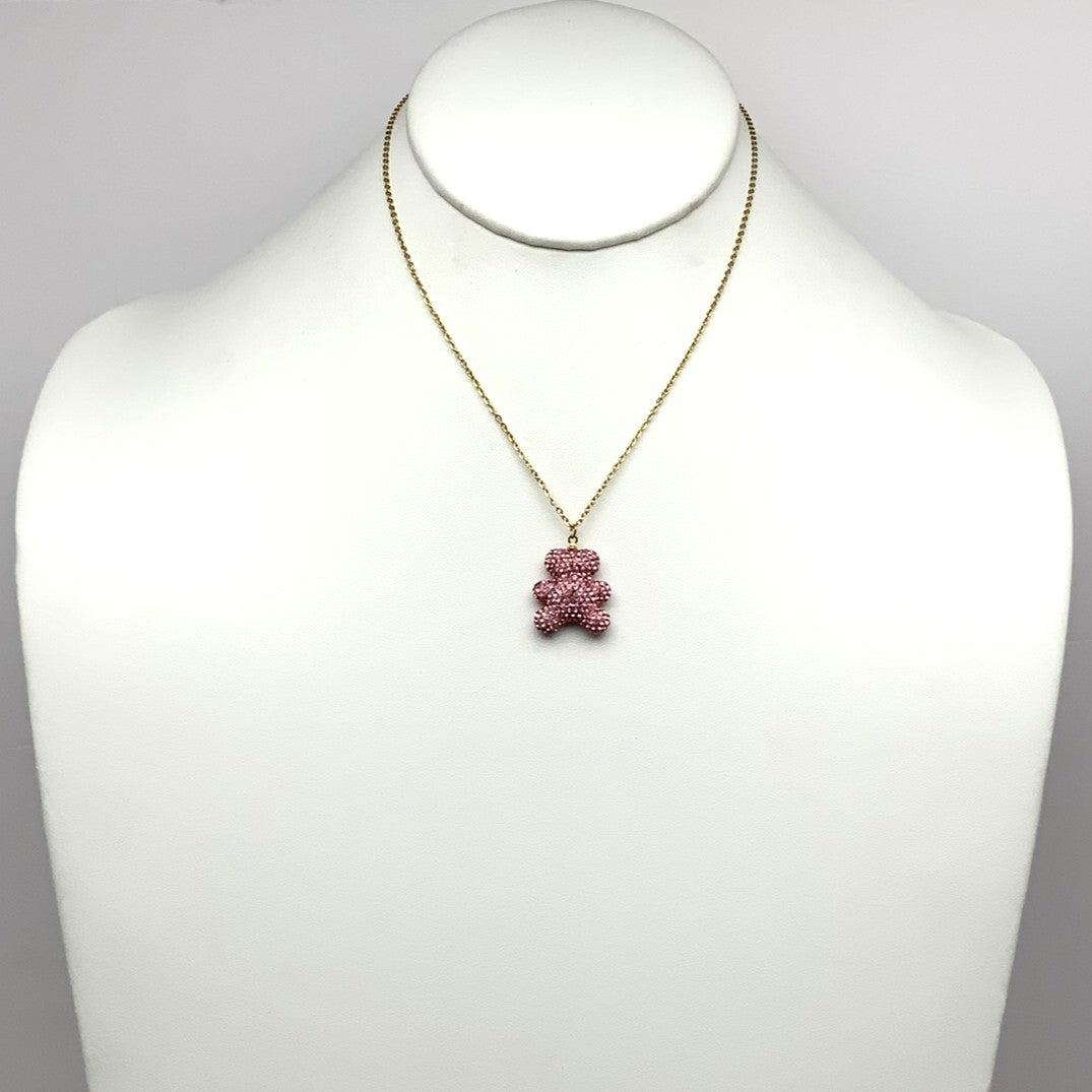 Crystal Bear Necklace