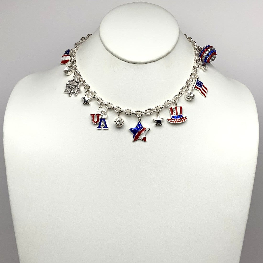 Fourth of July Charm Necklace