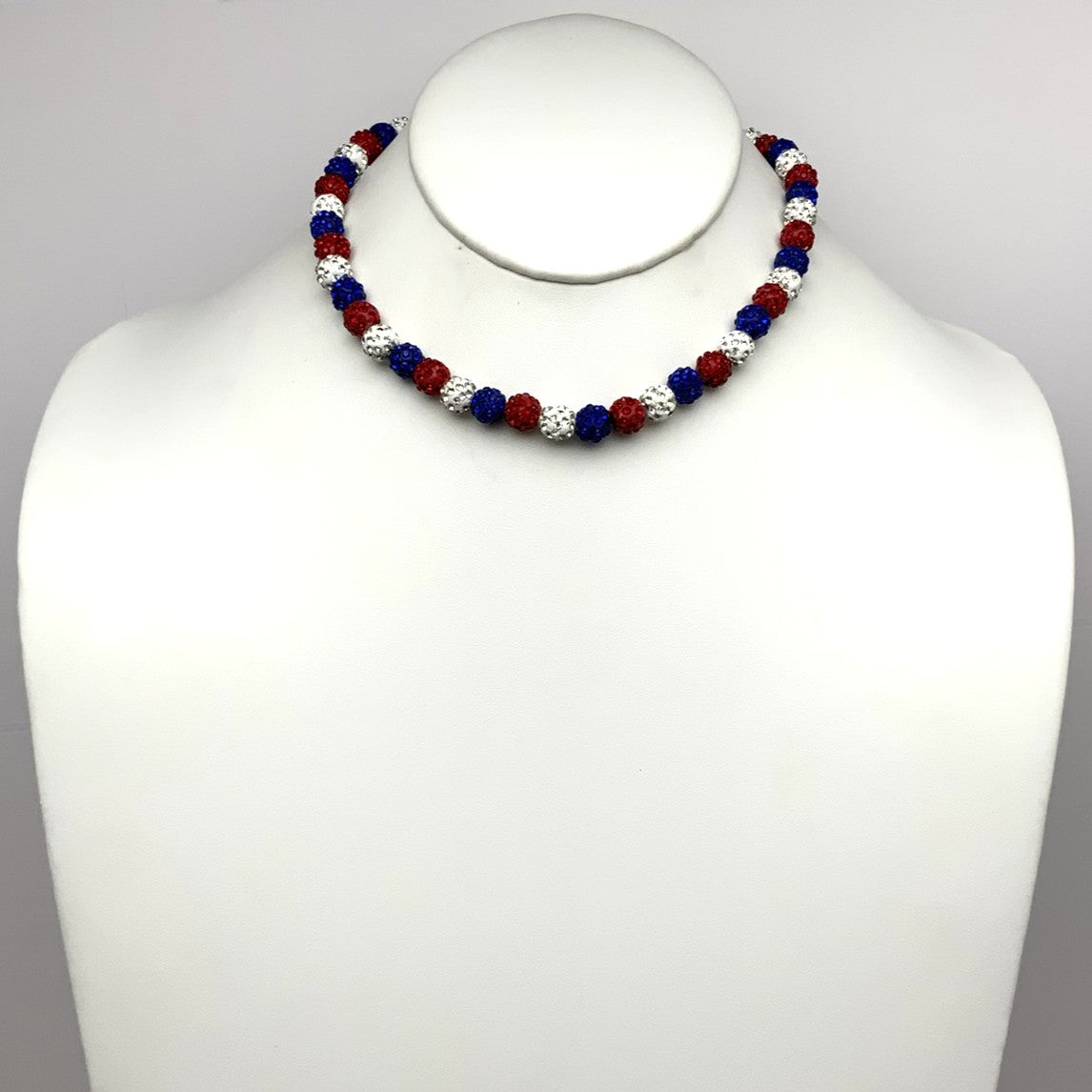 Fourth of July Crystal Ball Necklace