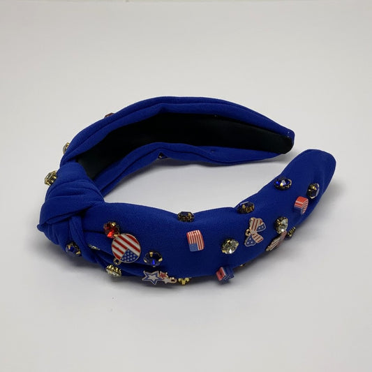 Knot Style Fourth of July Charm Headband
