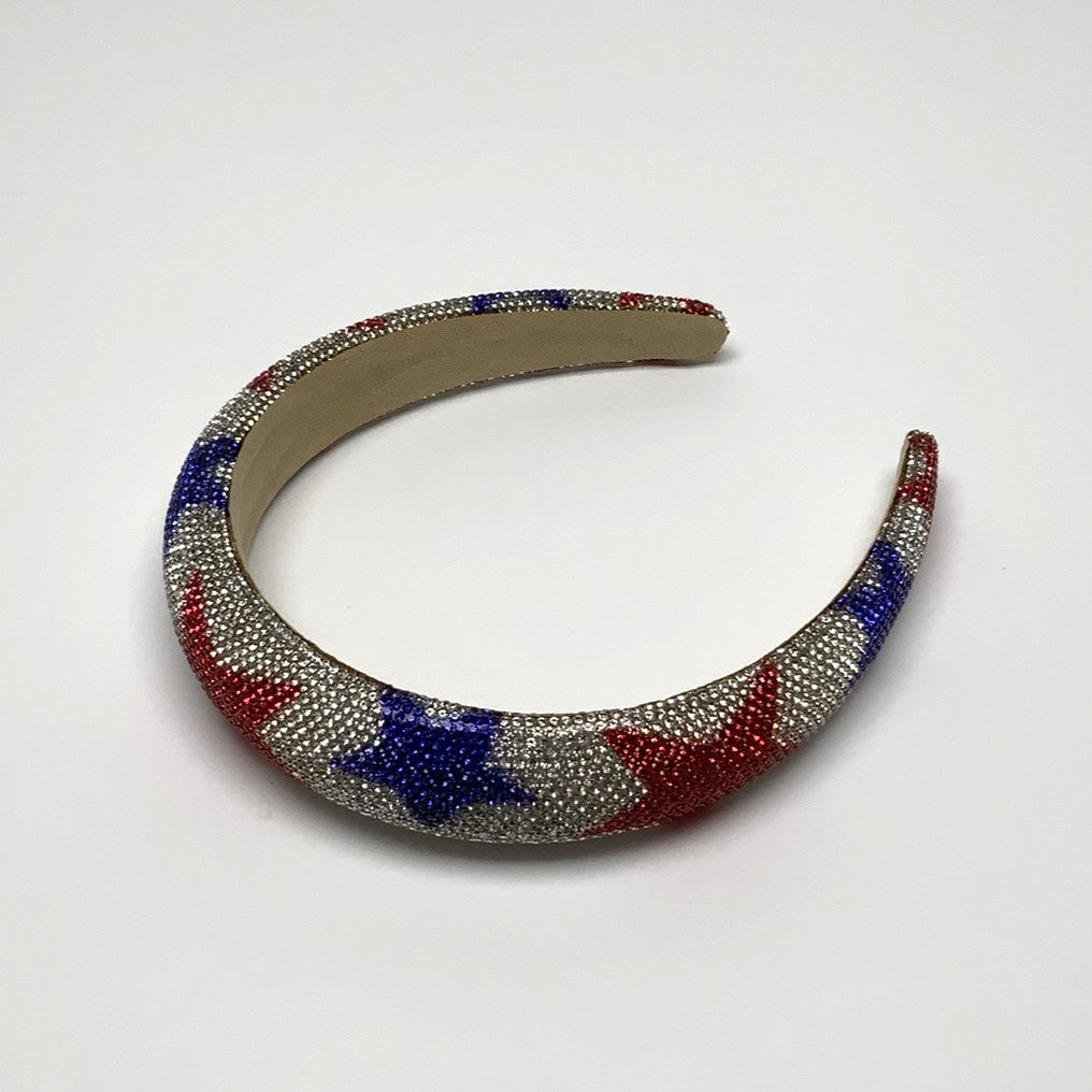 Fourth of July Star Crystal Headband