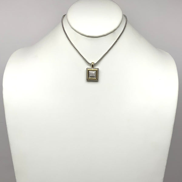 Square CZ Necklace