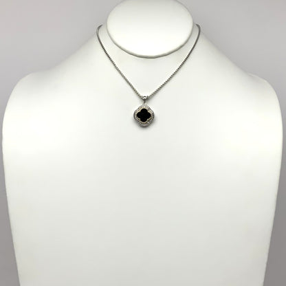 CZ Clover Pendant Necklace