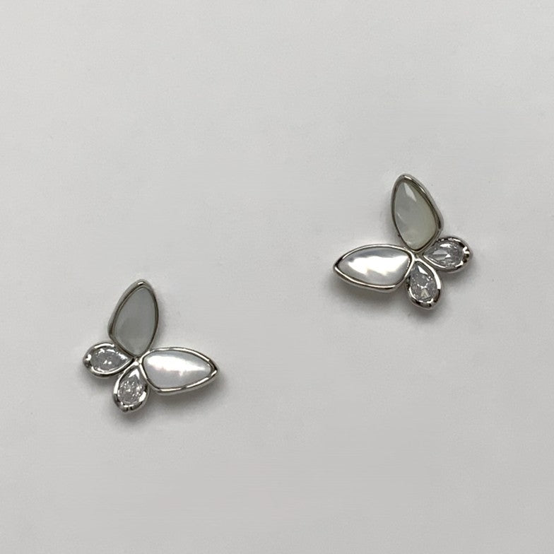 CZ Butterfly Earrings