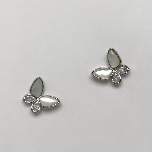 CZ Butterfly Earrings