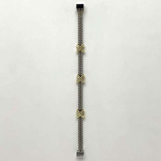 Magnetic Cubic Zirconia "X" Bracelet