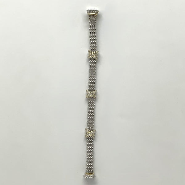 CZ Three "X" Magnetic Bracelet