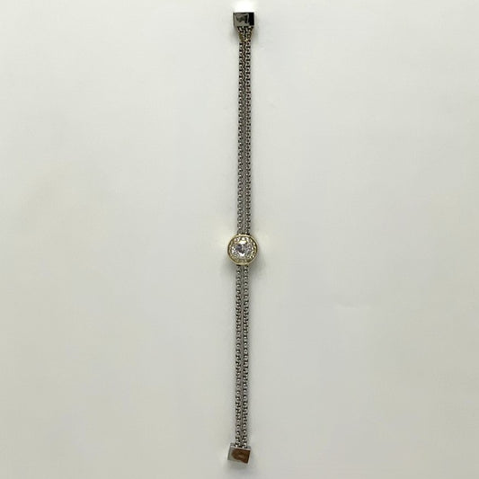 CZ Box Chain Magnetic Bracelet