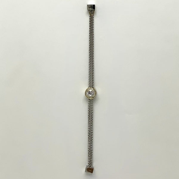 CZ Box Chain Magnetic Bracelet