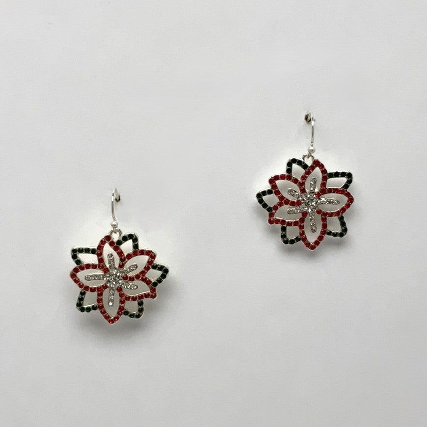 Christmas Flower Earrings