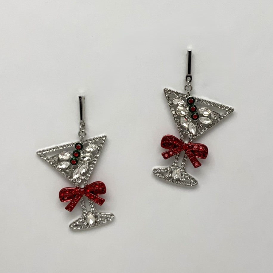 Christmas Martini Earrings