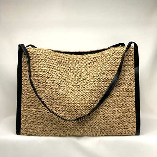 Large Crocheted Twine Canvas Handbag (AC-114)
