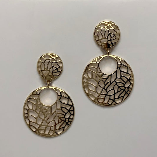 Metal Drop Clip Earring