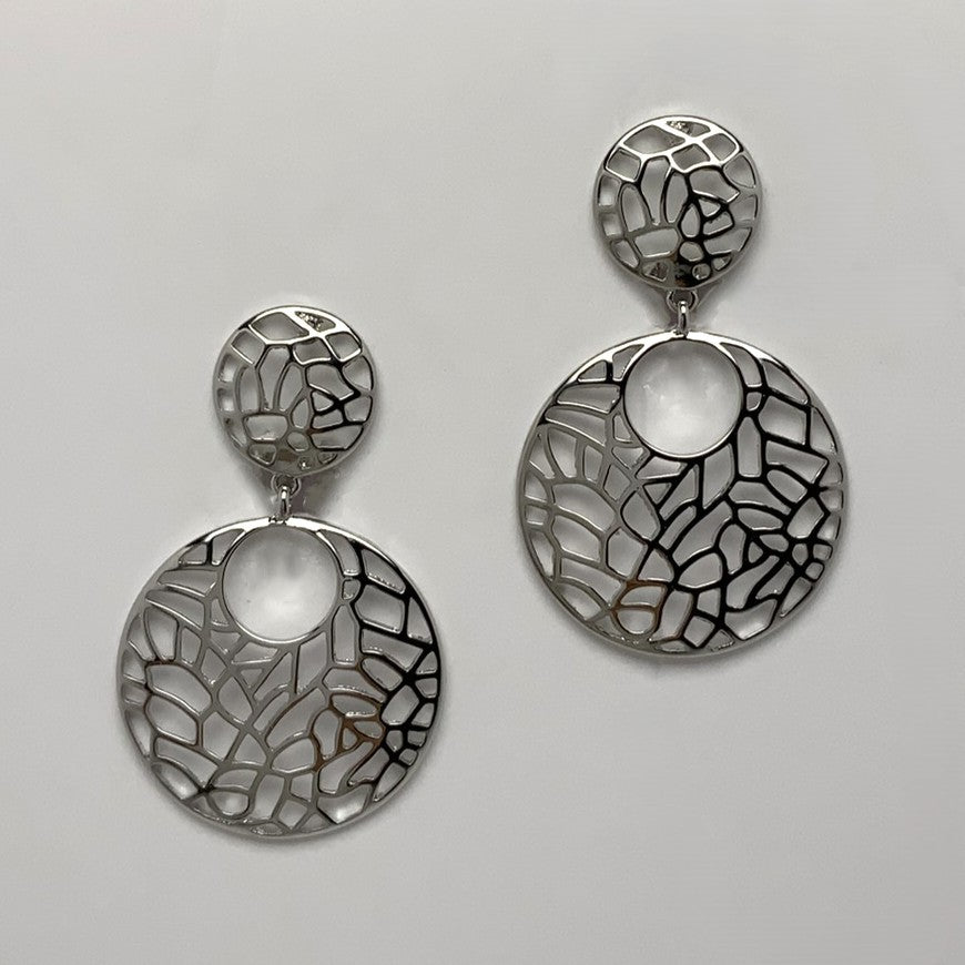 Metal Drop Clip Earring