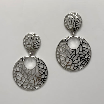 Metal Drop Clip Earring