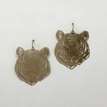 Metal Tiger Earri