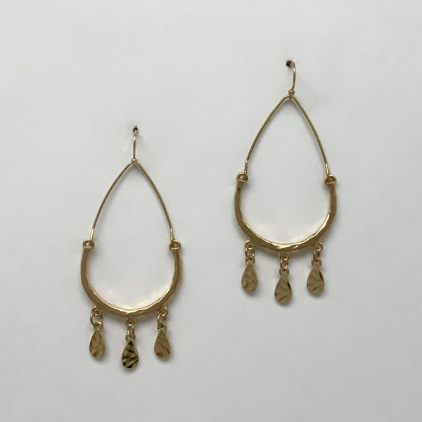 Teardrop Charm Earrings