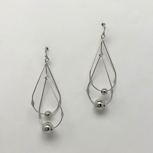 Double Teardrop Bead Earrings