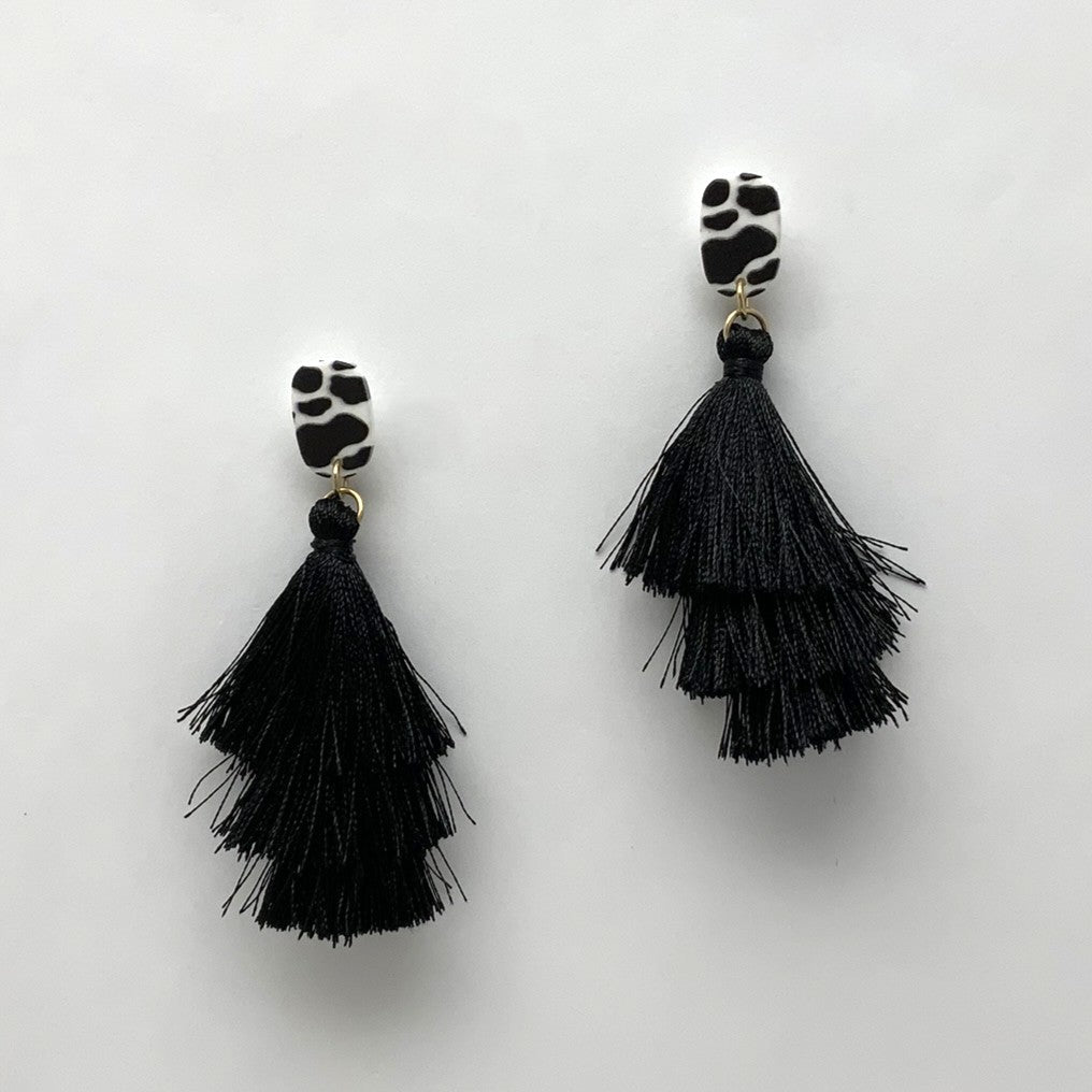 Lucite Tassel Earrings
