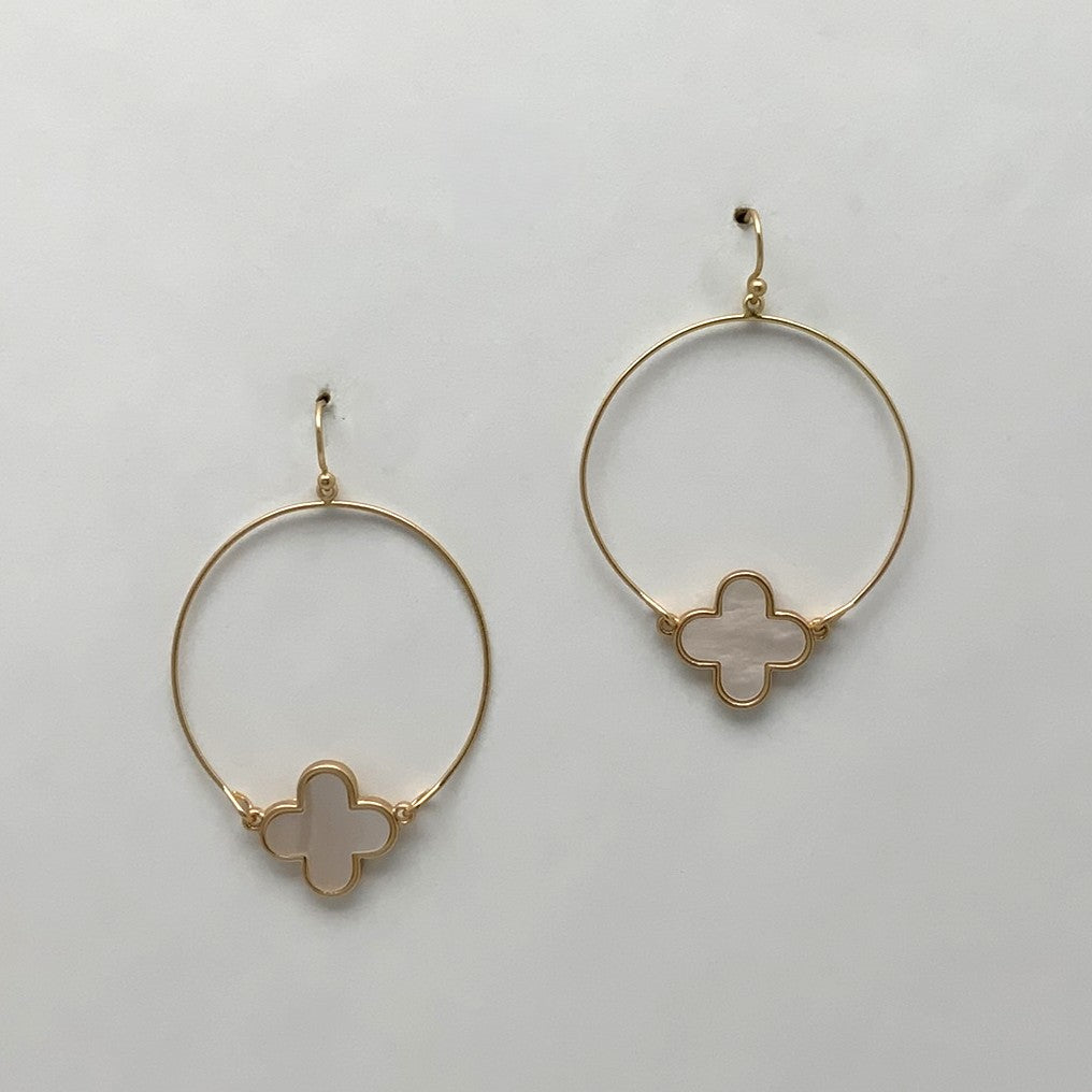 Clover Circle Earrings