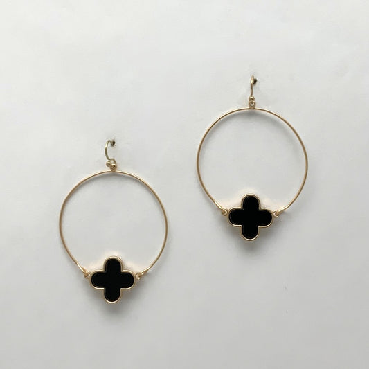 Clover Circle Earrings