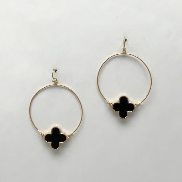 Clover Circle Earrings
