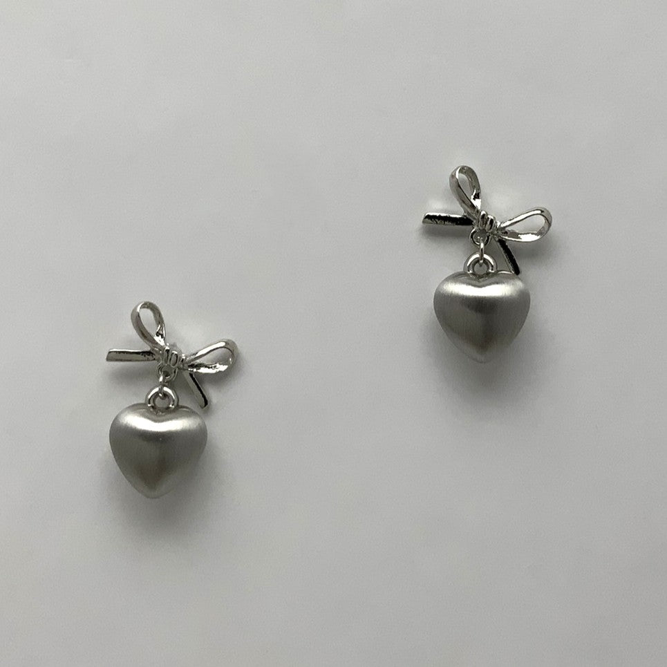 Heart Bow Earrings