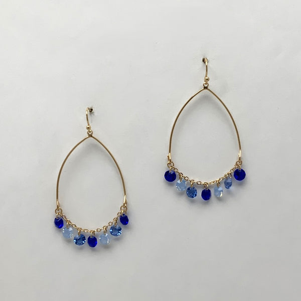 Teardrop Dangle Crystal Earrings