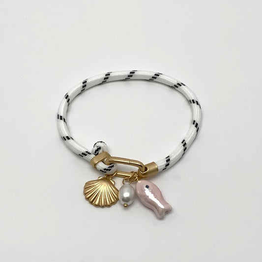 Cord Clasp Sealife Charm Bracelet