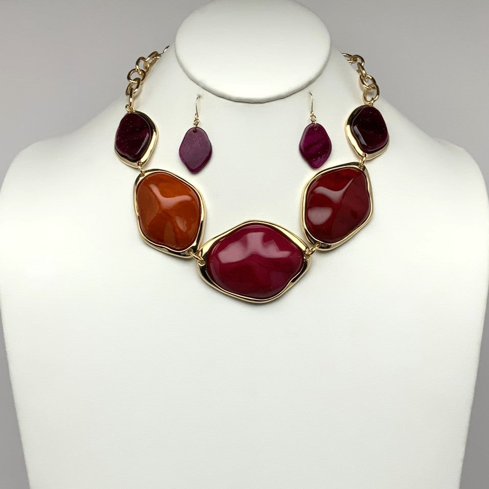 Geometric Stone Necklace