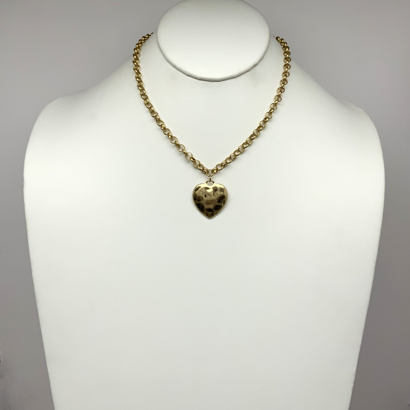 Textured Heart Earrings