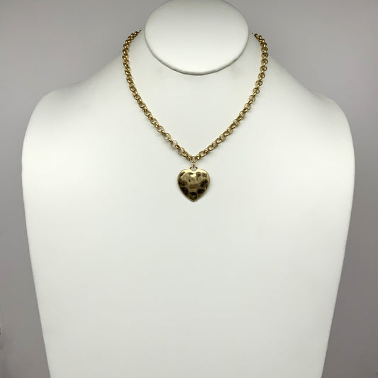 Textured Heart Earrings