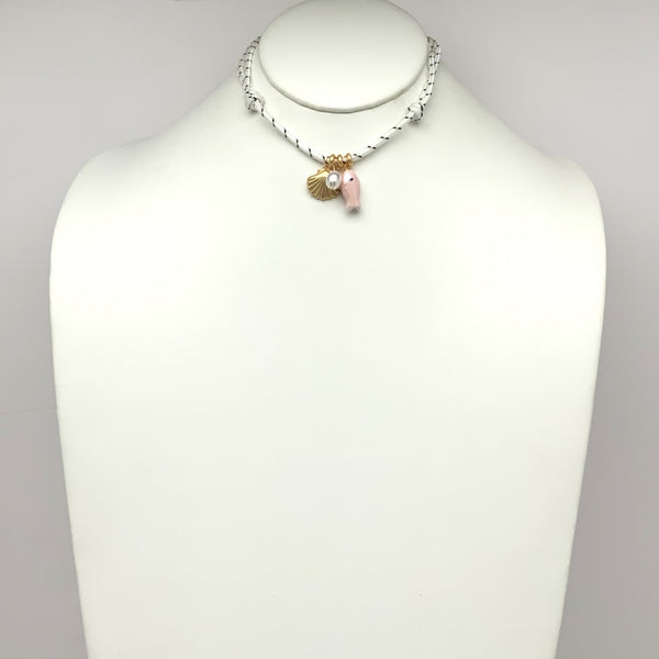 Adjustable Cord Sealife Charm Necklace