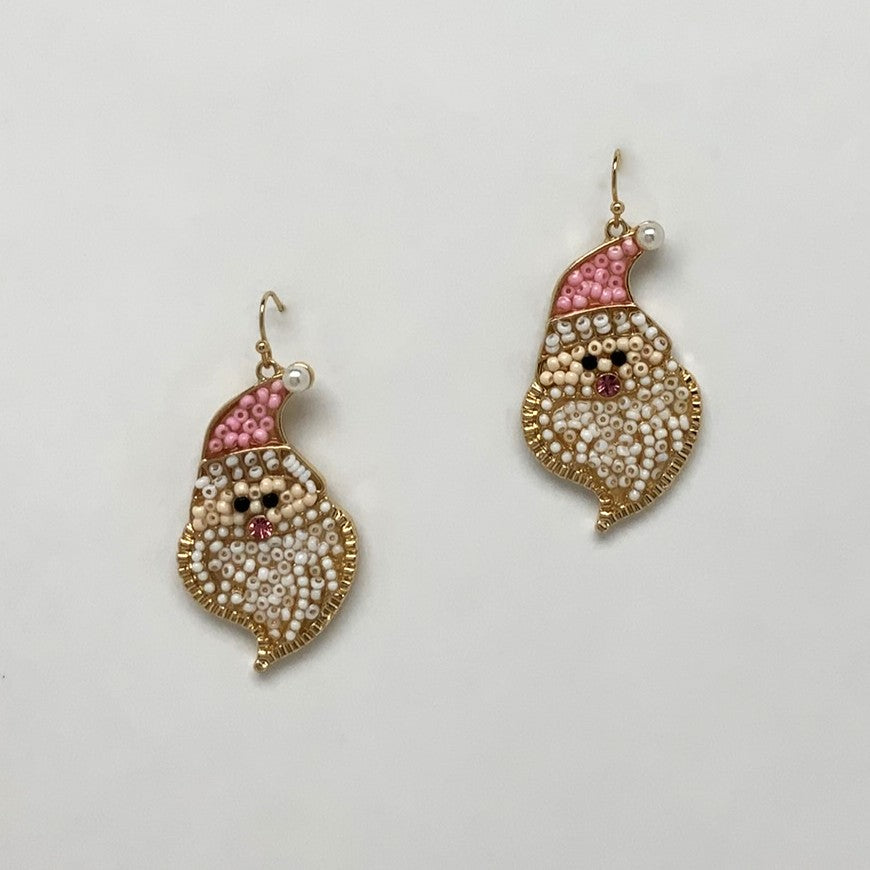 Beaded Christmas Earrings
