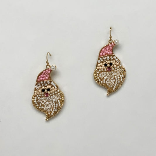 Beaded Christmas Earrings