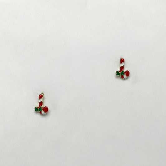 Small Candy Cane Earrings