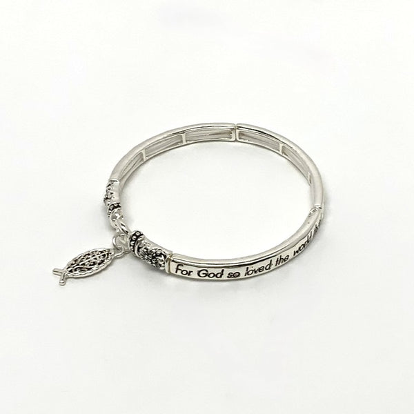 "John 3:16" Verse Engraved Bracelet