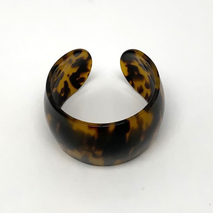 Animal Print Lucite Cuff Bracelet