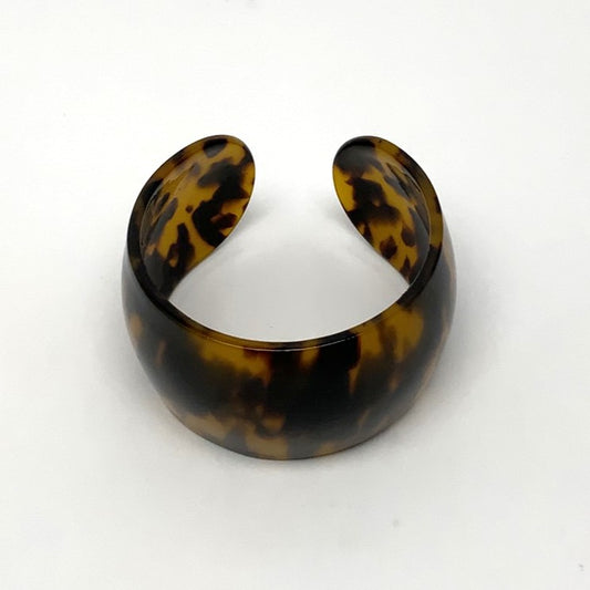 Animal Print Lucite Cuff Bracelet