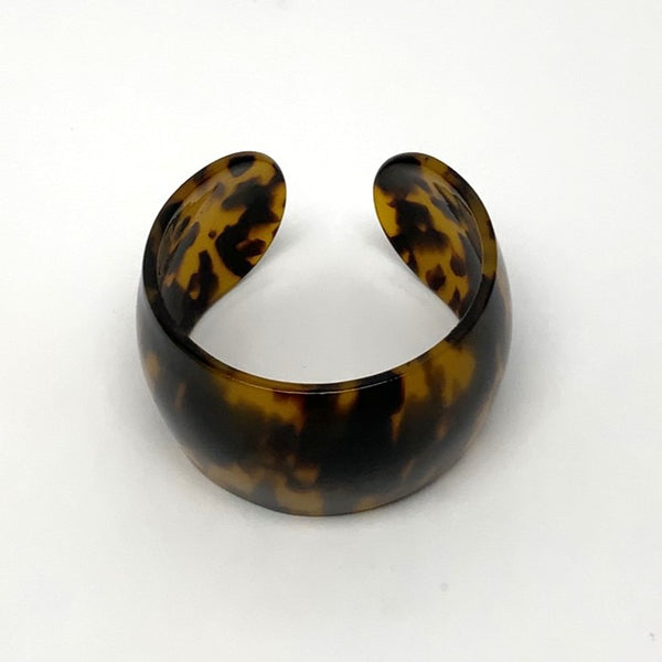 Animal Print Lucite Cuff Bracelet