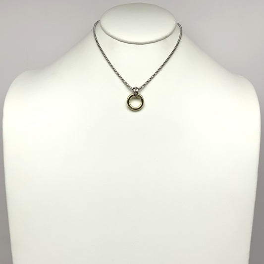 Ring Drop Pendant Designer Necklace