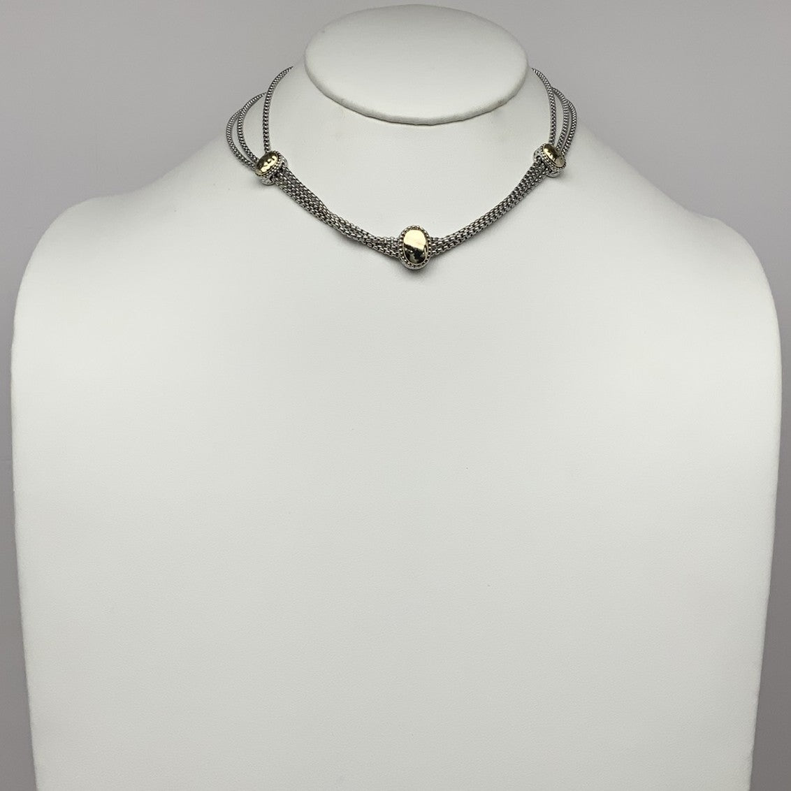 Layered Three Pendants Necklace