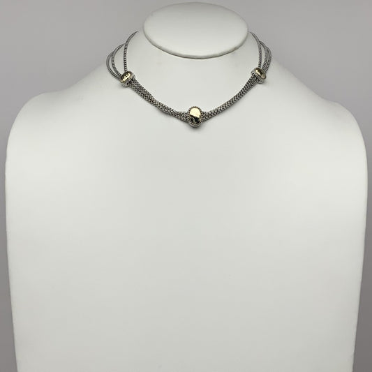 Layered Three Pendants Necklace